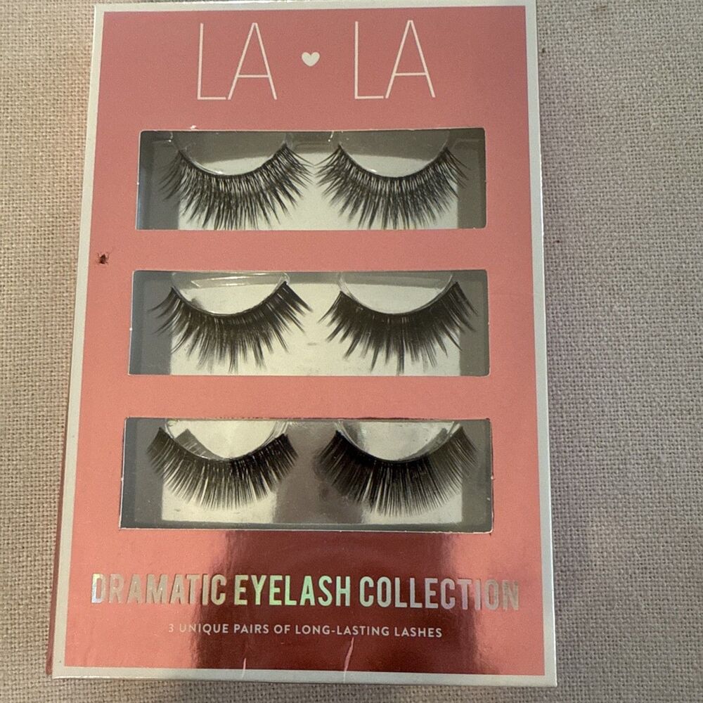 La La Dramatic Eyelash Collection Set Of 3, NEW NIB